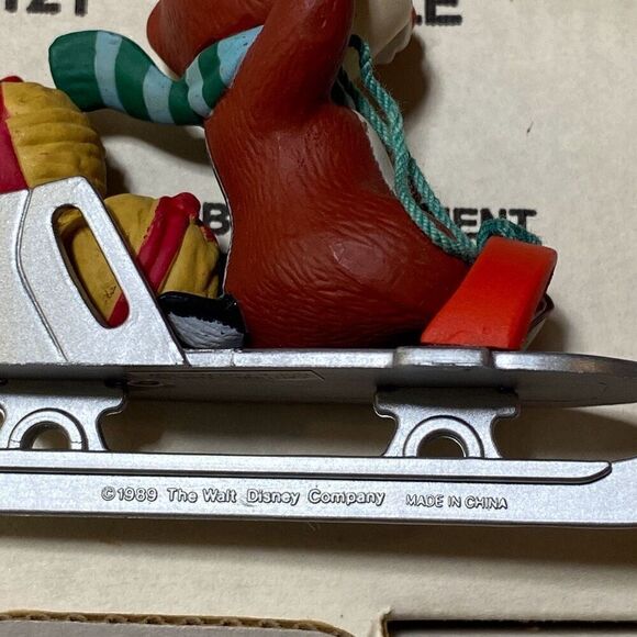 Disney Multicolor Dale On The Sleigh Collectible Ornament OS - Picture 3 of 6